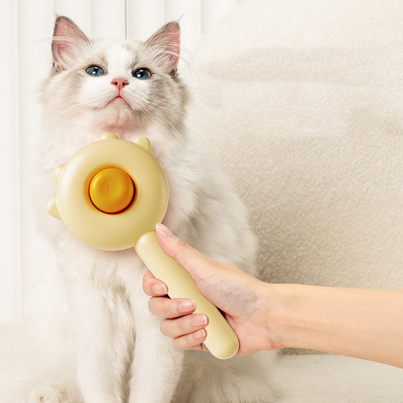 Pet Grooming Comb with Massage and Hair Removal Function