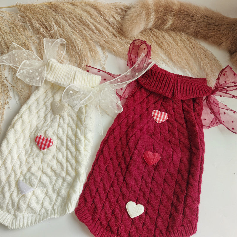 Cute Warm Pet Sweater For Cozy New Year Comfort