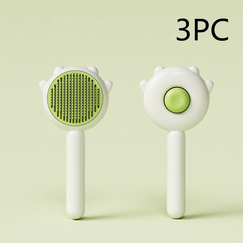 Pet Grooming Comb with Massage and Hair Removal Function