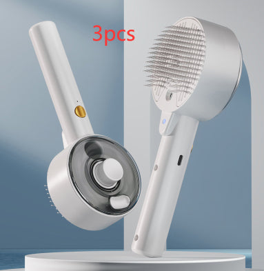 Self Cleaning Steam Pet Grooming Brush For Hair Removal