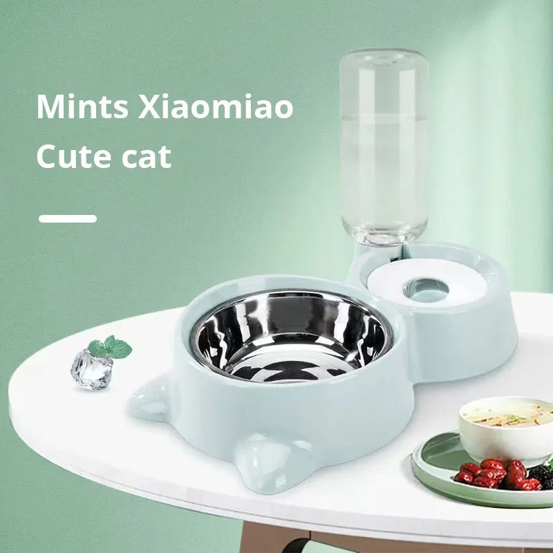 Automatic Gravity Pet Water Dispenser And Food Feeder Bowl