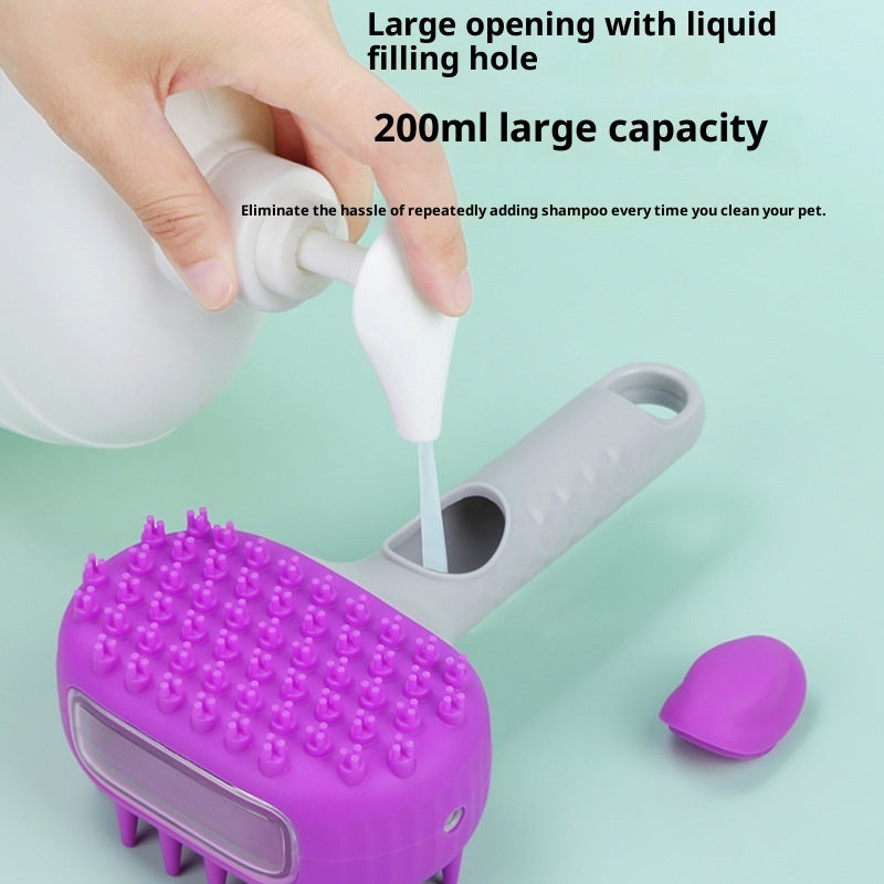 Pet Shower Brush for Bathing Hair Cleaning and Grooming