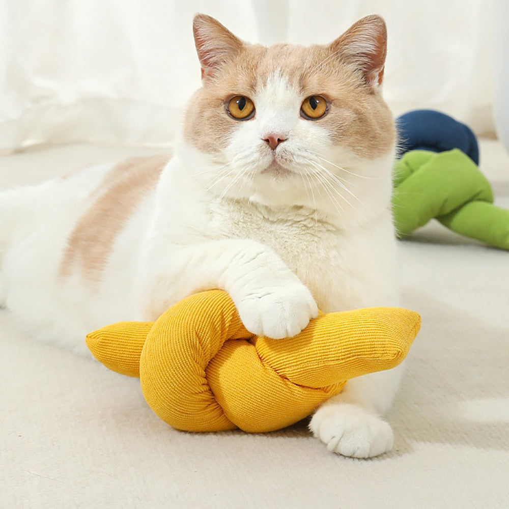 Natural Cotton Knot Rope Pet Toy For Chewing And Tugging
