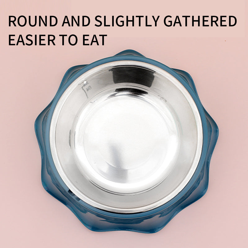 Stainless Steel Pet Feeding Bowl With Non Slip Rubber Base