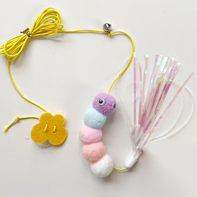 Interactive Hanging Mouse Toy With Rope Telescopic Design For Pets