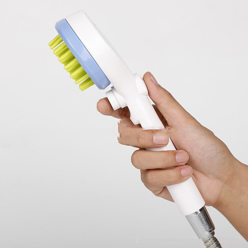 Pet Cleaning Tool with Massage Comb Bath Brush and Shower Head