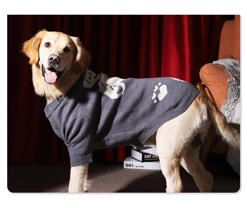 Warm Thick Pet Sweater For Large Pets Winter Wear