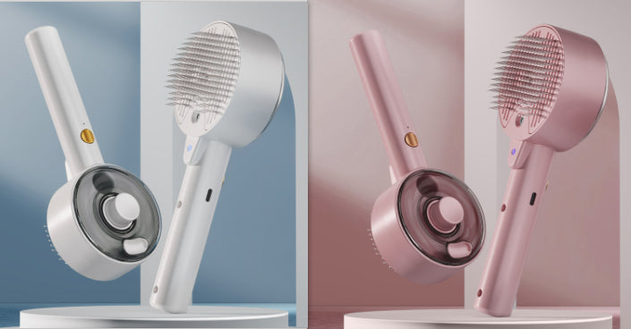 Self Cleaning Steam Pet Grooming Brush For Hair Removal