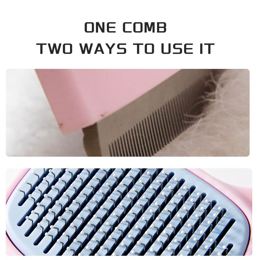 Pet Grooming Deshedding Brush and Dematting Comb for Hair Removal