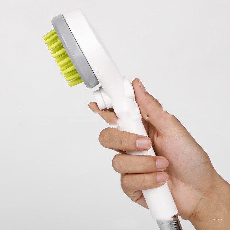 Pet Cleaning Tool with Massage Comb Bath Brush and Shower Head