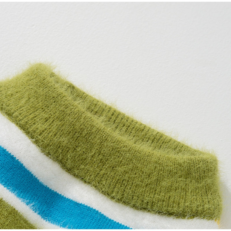 Striped Sleeveless Pet Sweater For Autumn And Winter Wear