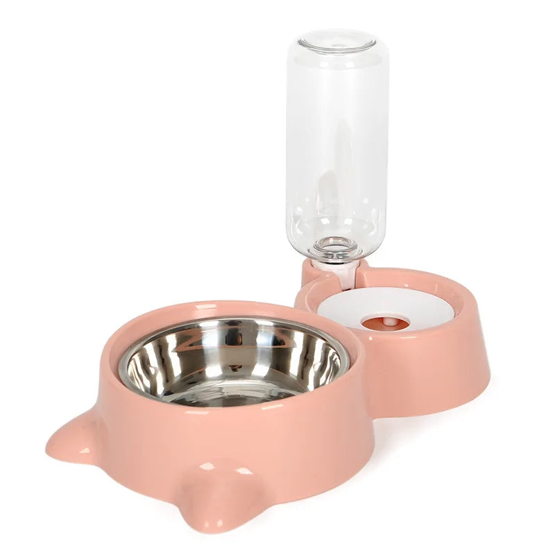 Automatic Gravity Pet Water Dispenser And Food Feeder Bowl