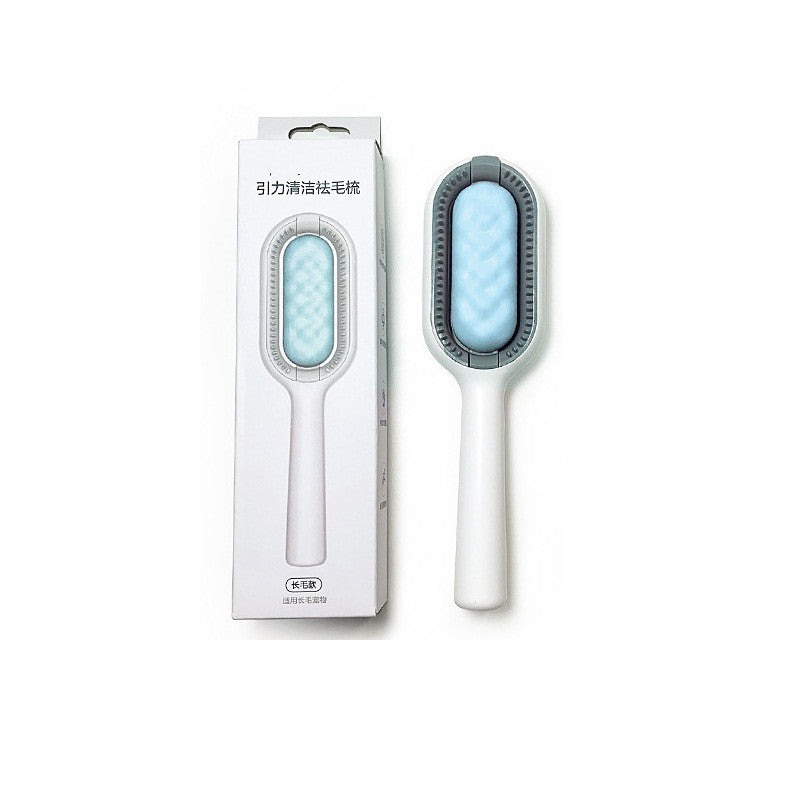 Pet Dematting Brush and Comb for Hair Removal with Collection Tank